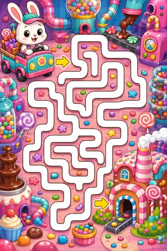 Colorful Kids Maze Adventures