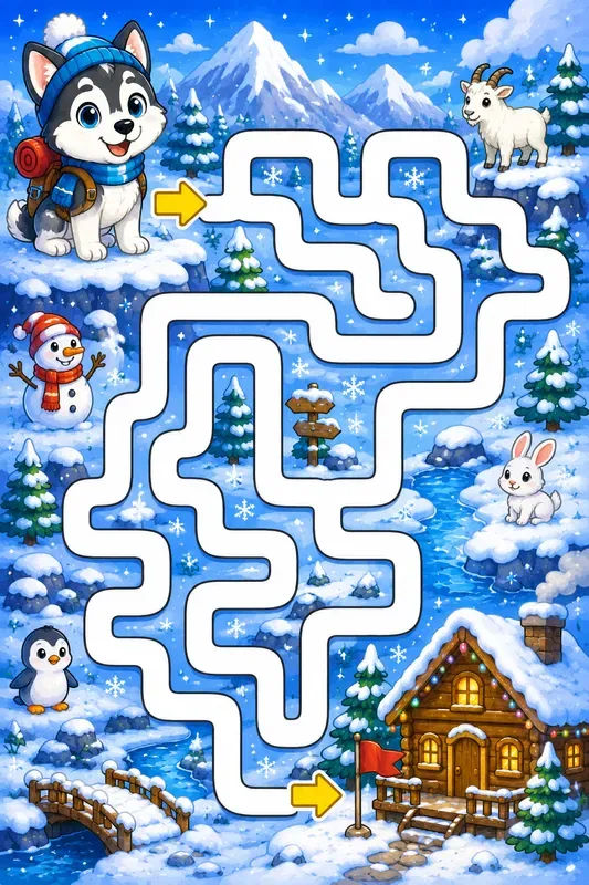 Colorful Kids Maze Adventures