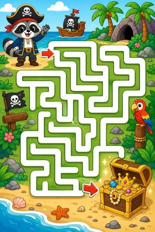 Colorful Kids Maze Adventures