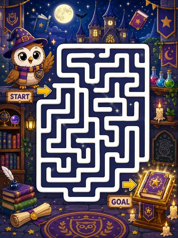 Colorful Kids Maze Adventures