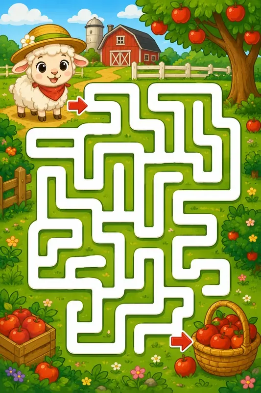 Colorful Kids Maze Adventures