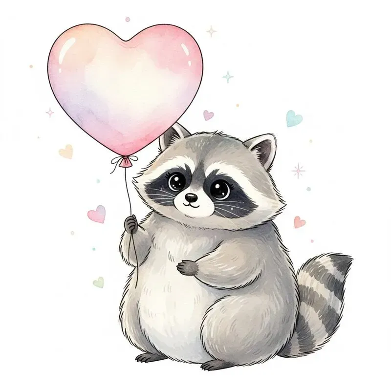 Cute Valentine Animal Art