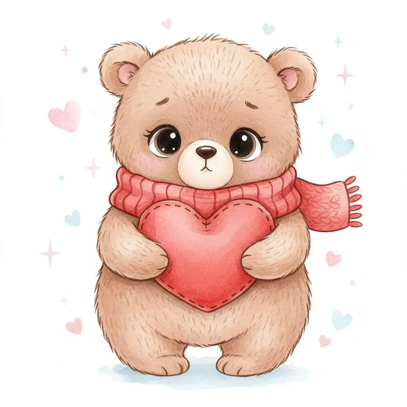 Cute Valentine Animal Art
