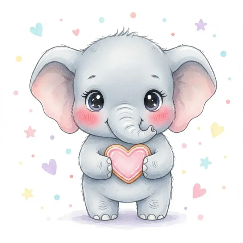 Cute Valentine Animal Art