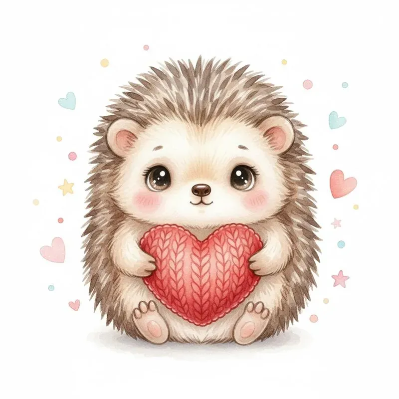 Cute Valentine Animal Art