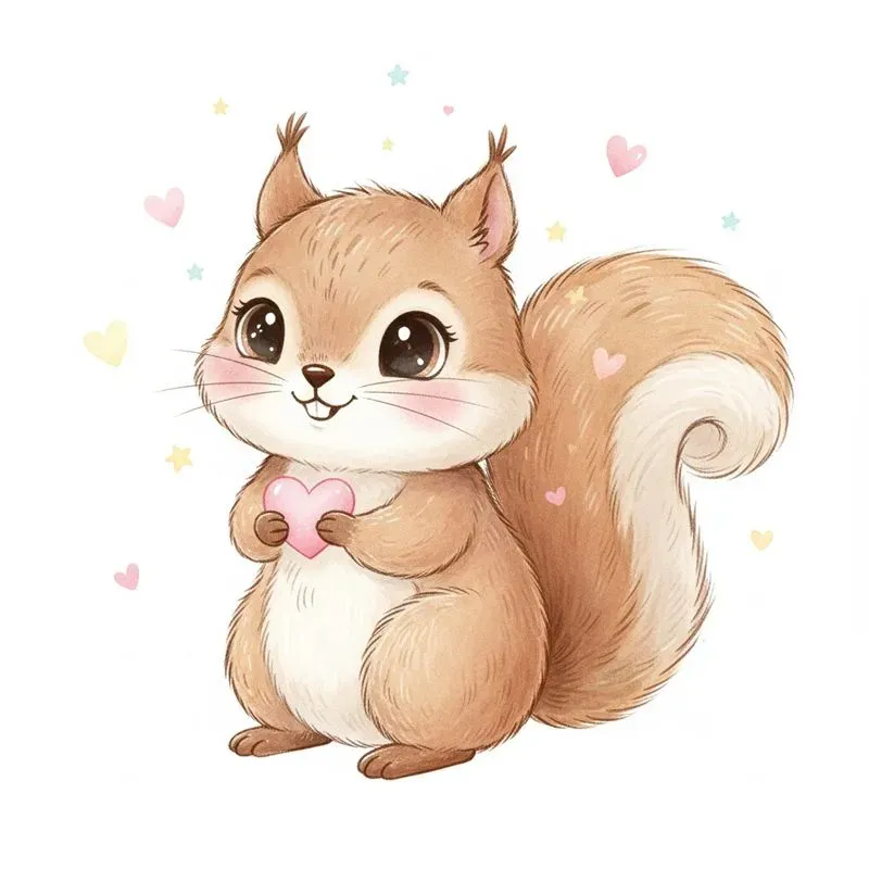 Cute Valentine Animal Art