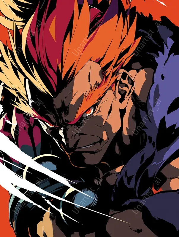 Street Fighter Anime Cel Shadings