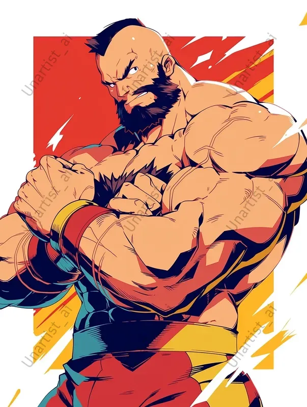 Street Fighter Anime Cel Shadings