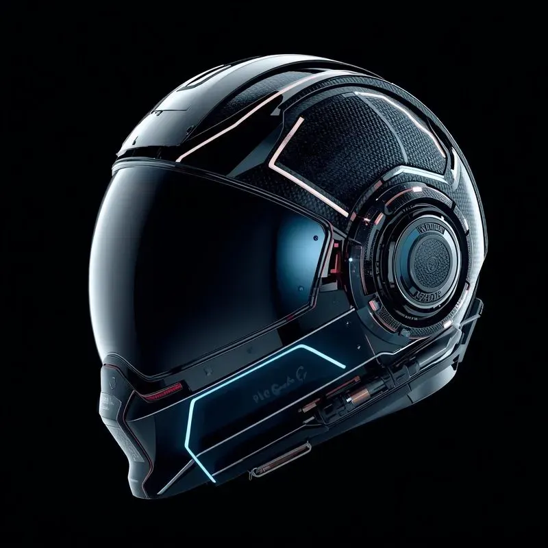 3D Futuristic Cyberpunk Helmets
