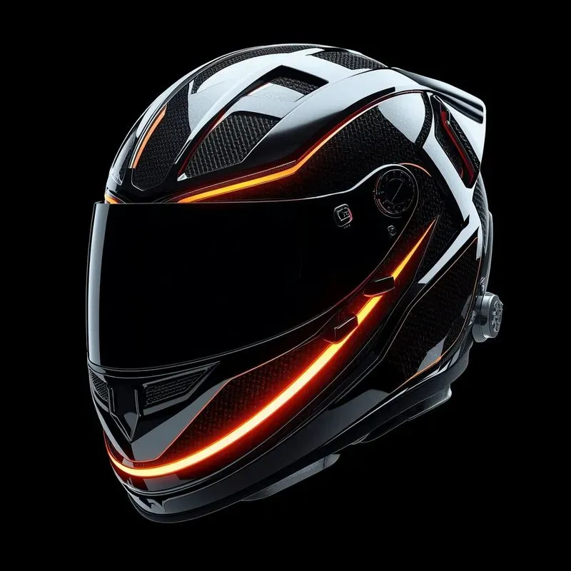 3D Futuristic Cyberpunk Helmets