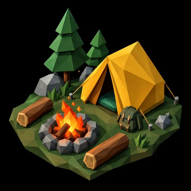 Retro Low Poly 3D Game Assets