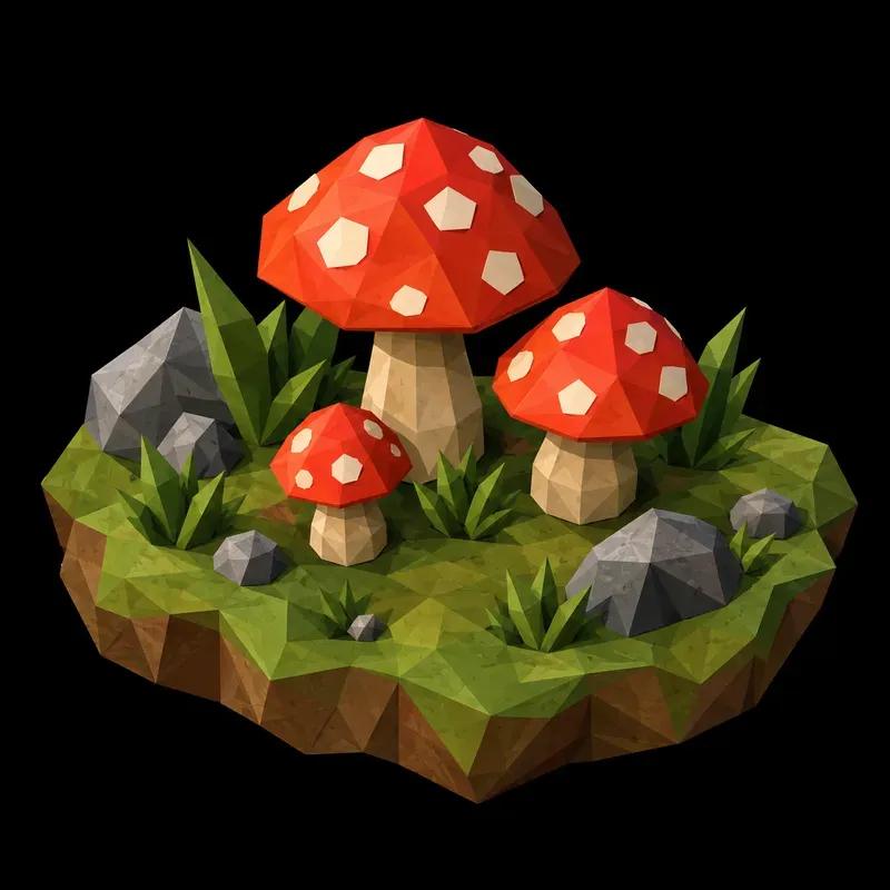 Retro Low Poly 3D Game Assets