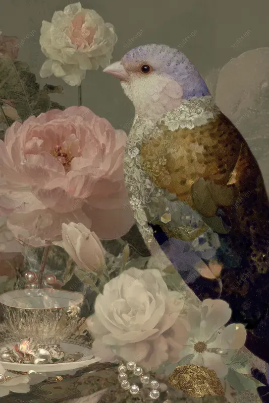 Classic Oil Floral Portrait Remixes