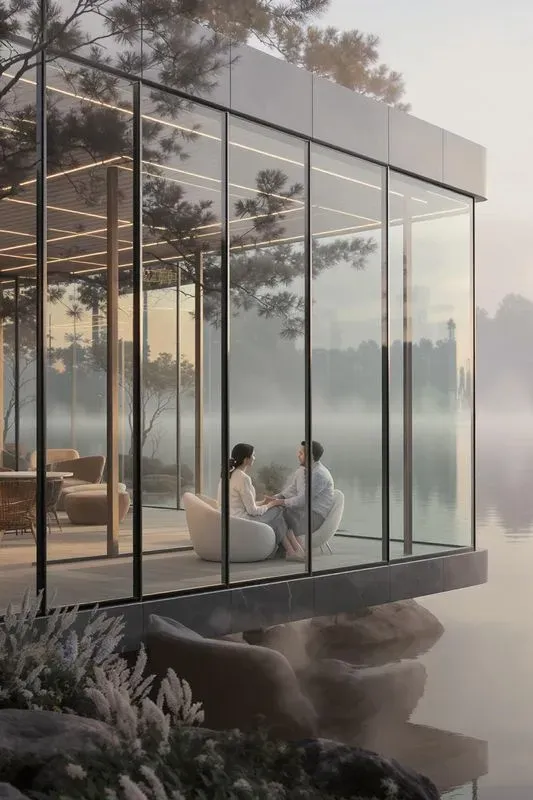 Modern Glass Villa Luxury Couples Lives