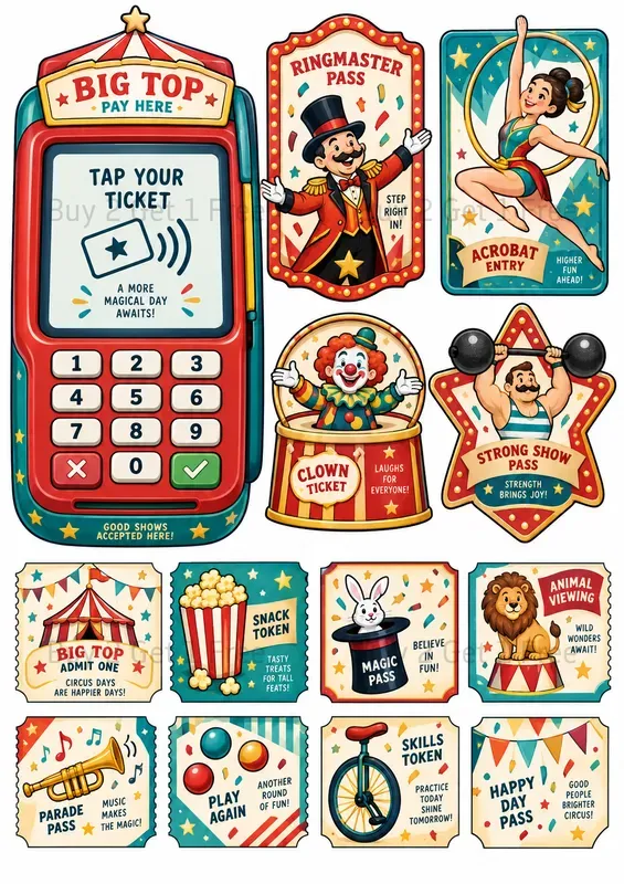 Printable Play Payment Play Cards