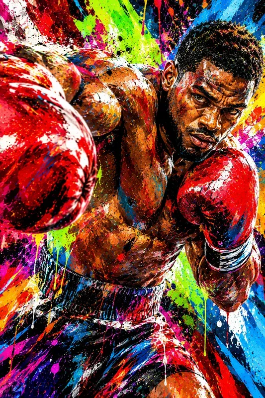Vibrant Athlete Action Art Collections