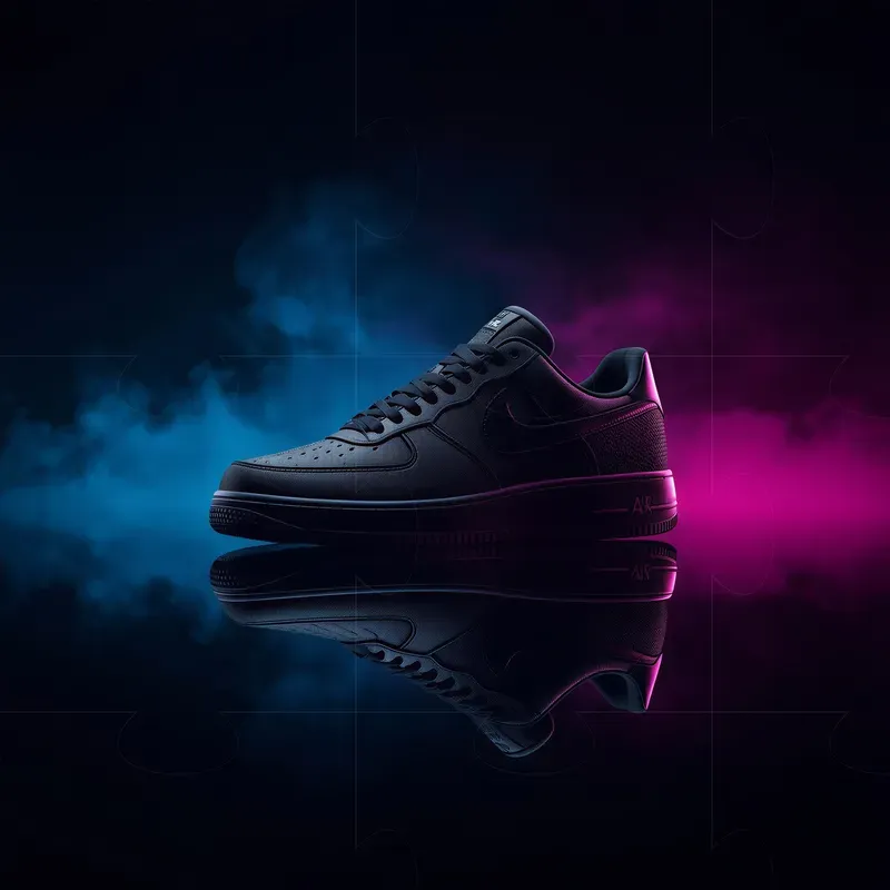 Ultrarealistic Black Shoe Neon Products