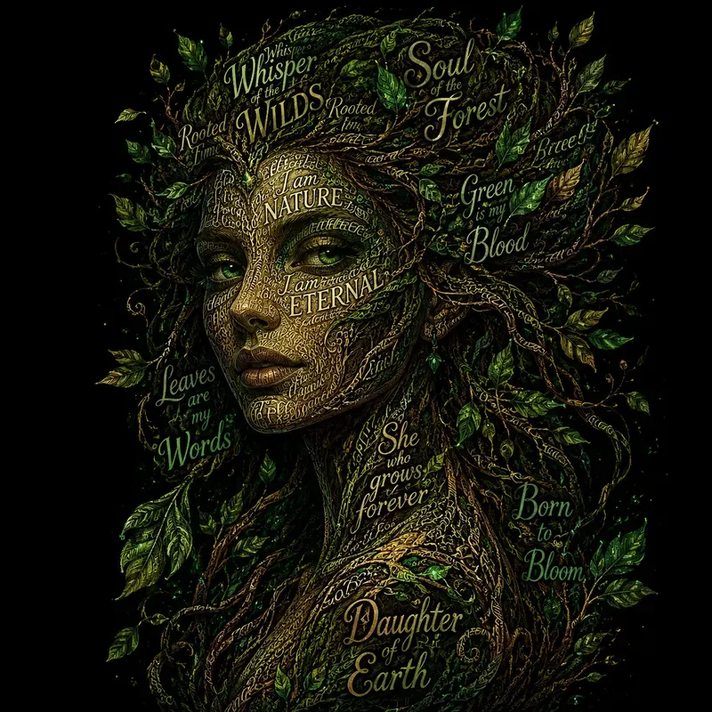 Typography Portrait Fusion Art