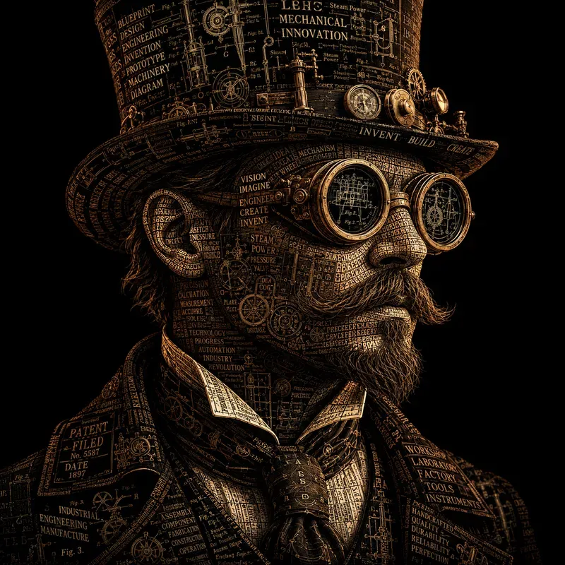 Typography Portrait Fusion Art