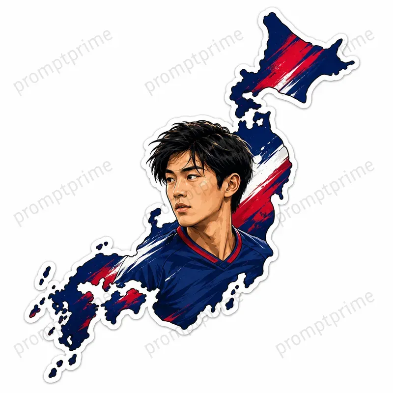 Football Country Map Stickers