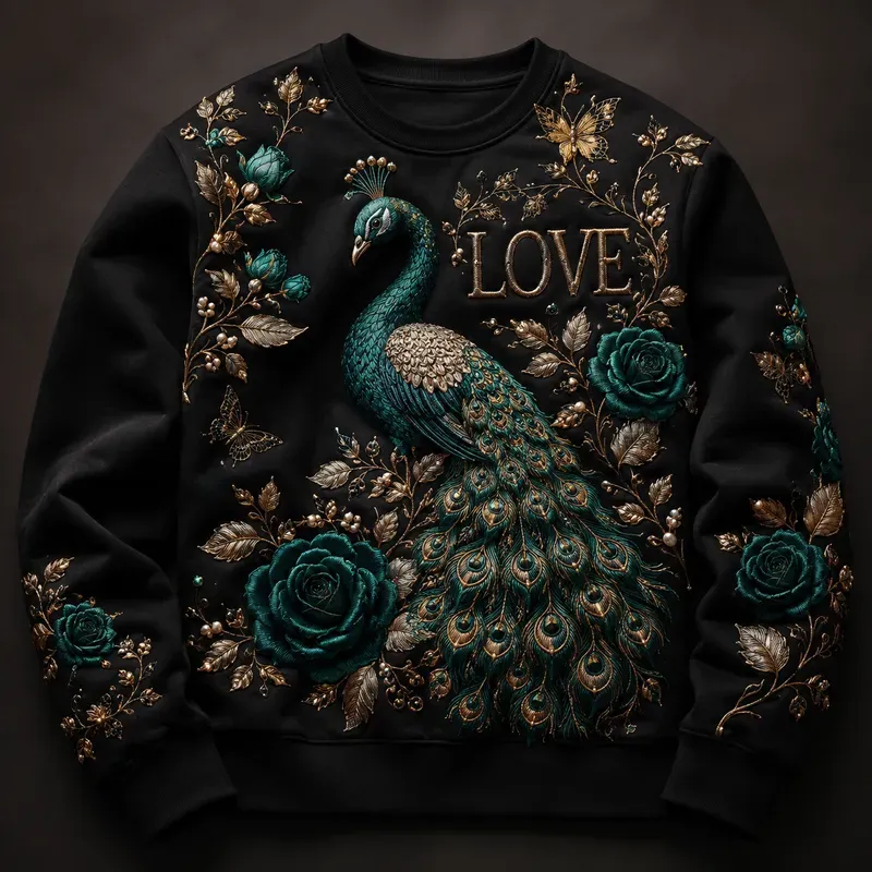 Luxury Embroidered Love Art