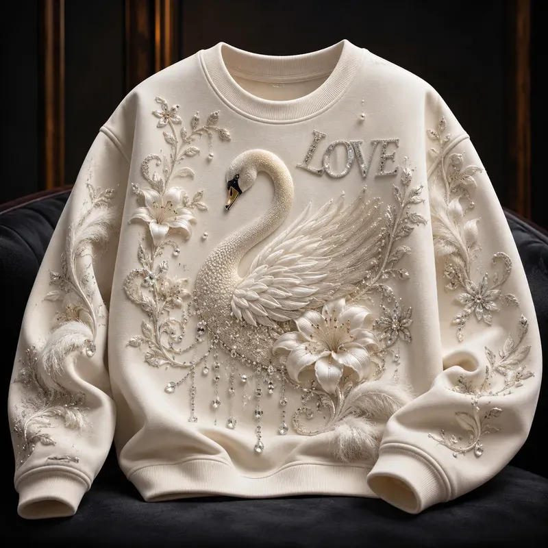 Luxury Embroidered Love Art