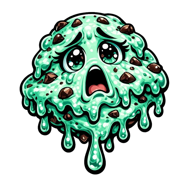 Melting Ice Cream Sticker Asset Pngs