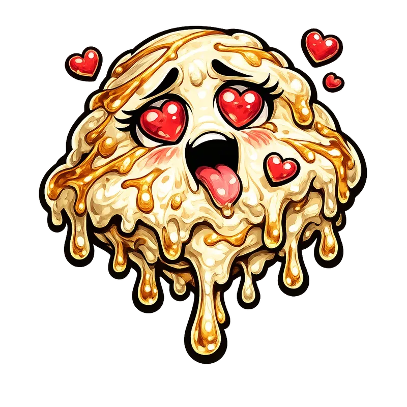 Melting Ice Cream Sticker Asset Pngs