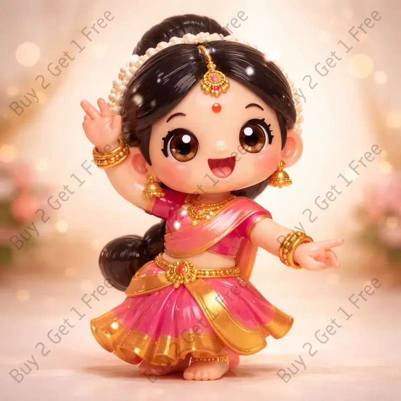 Cute Jelly Indian 3D Cartoon Figures
