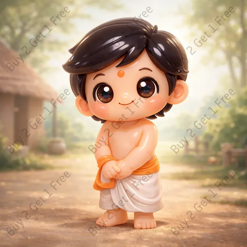 Cute Jelly Indian 3D Cartoon Figures