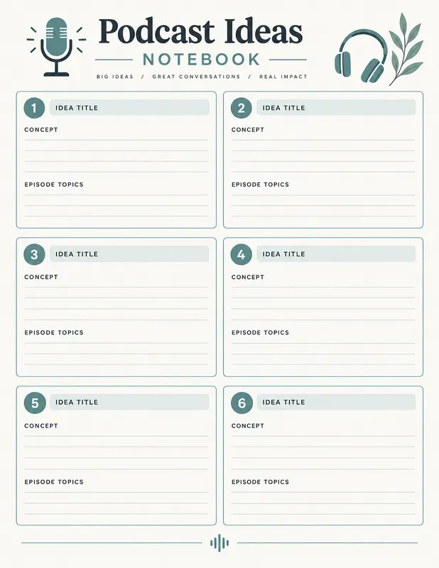Podcast Planning Notebooks