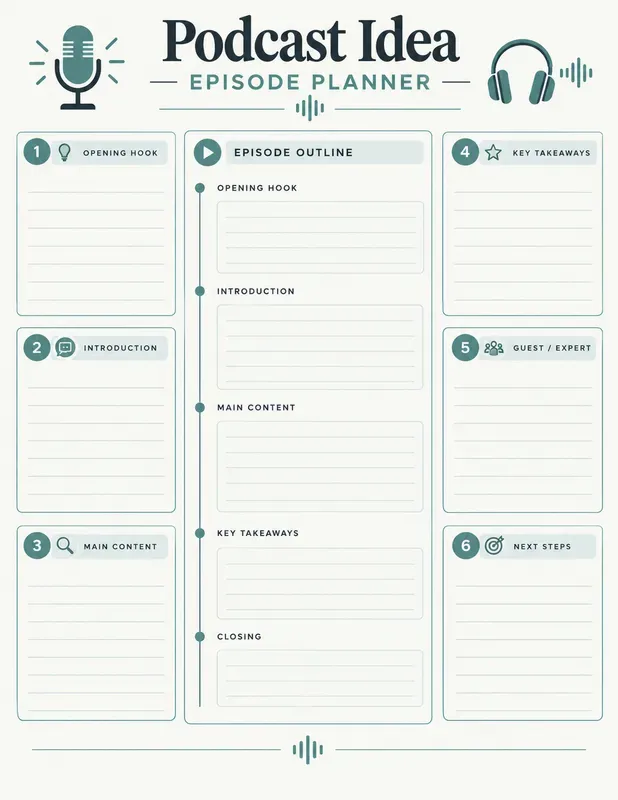 Podcast Planning Notebooks