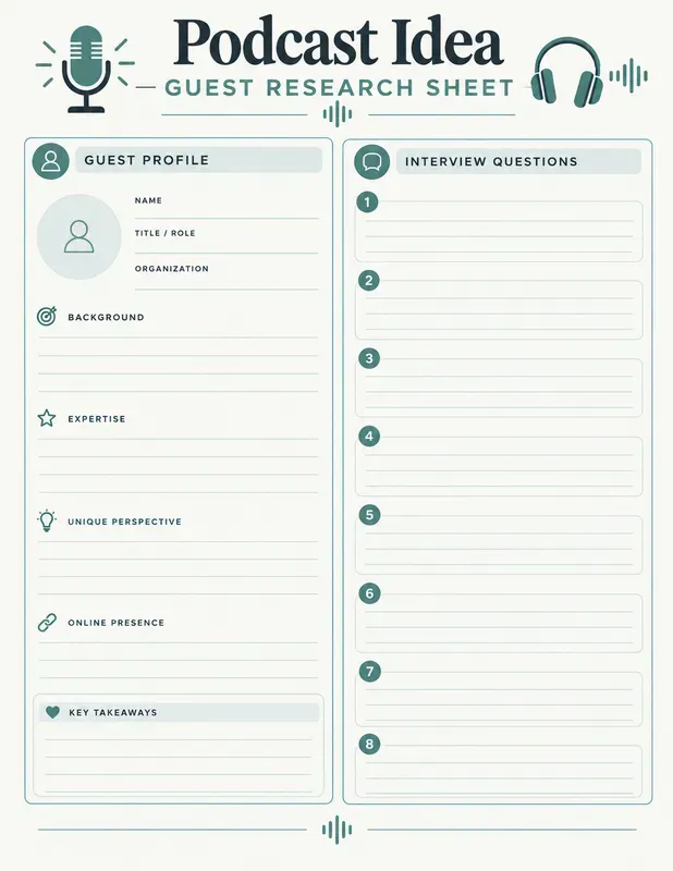 Podcast Planning Notebooks