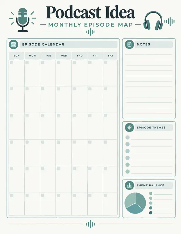 Podcast Planning Notebooks