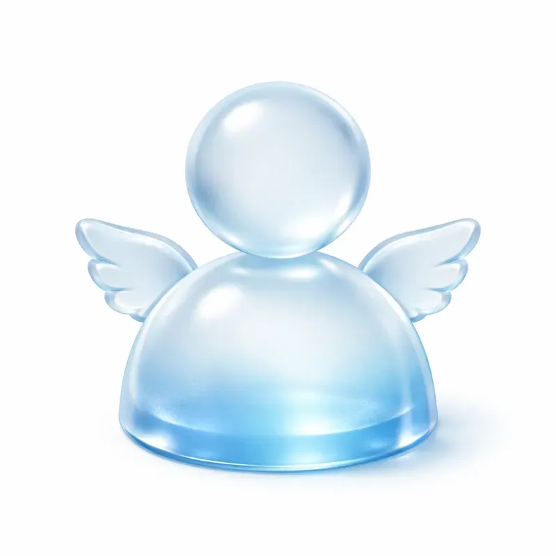Glass Pictogram Avatar Icons