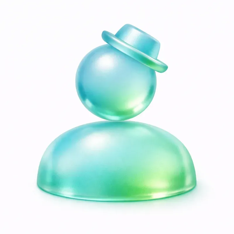 Glass Pictogram Avatar Icons