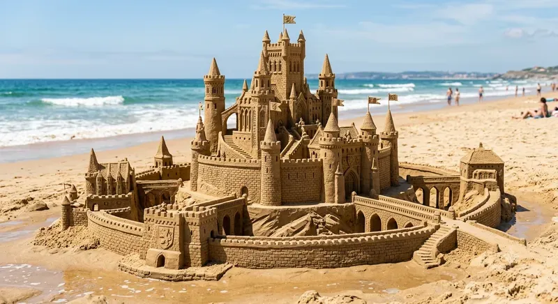 3D Sand Sculpture Art