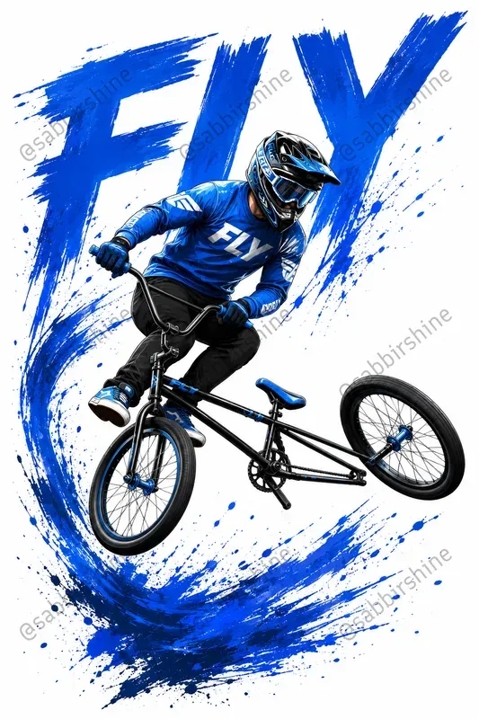 Motocross Splash Tshirt Poster Generator