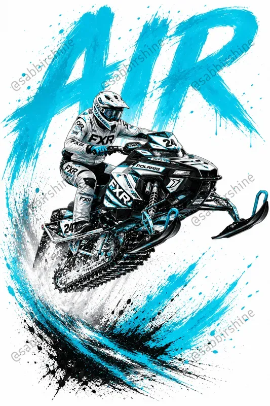 Motocross Splash Tshirt Poster Generator
