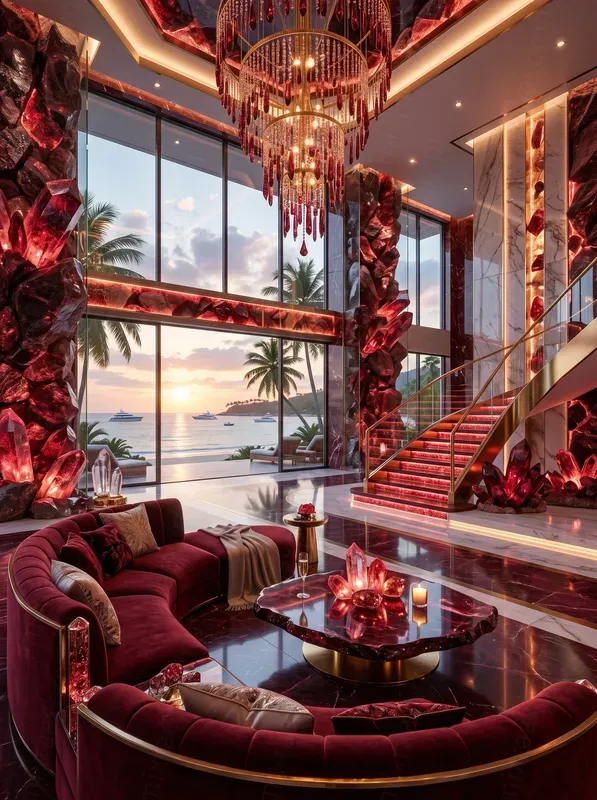 Gemstone Inspired Living Rooms