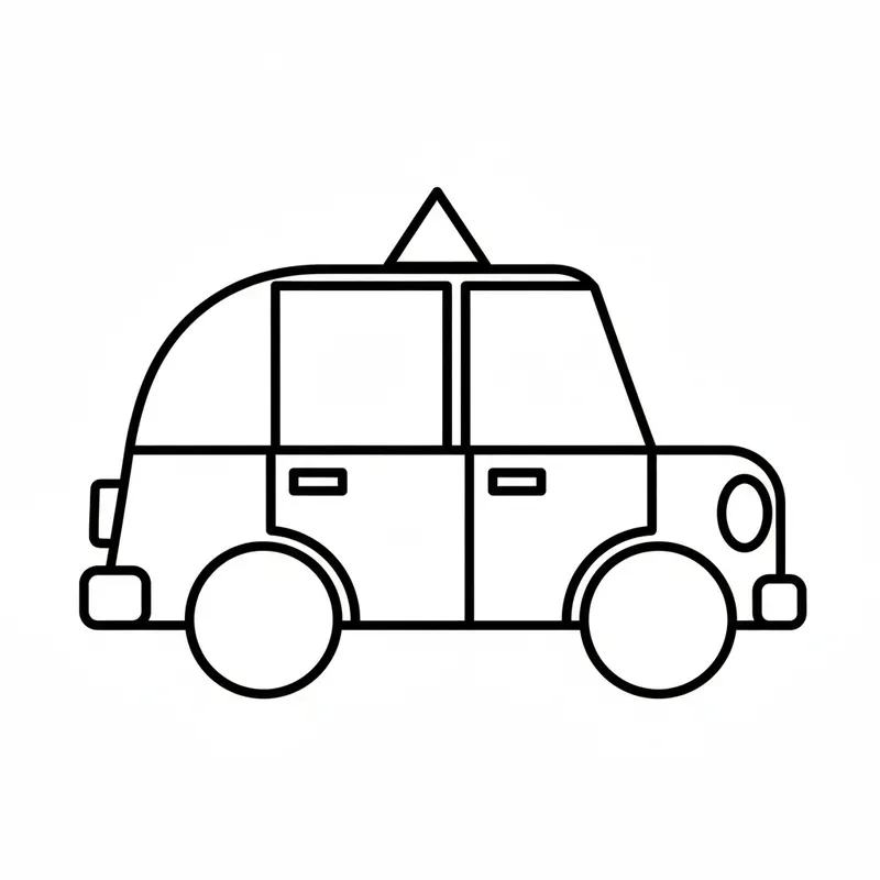 Color By Shape Pages For Kids