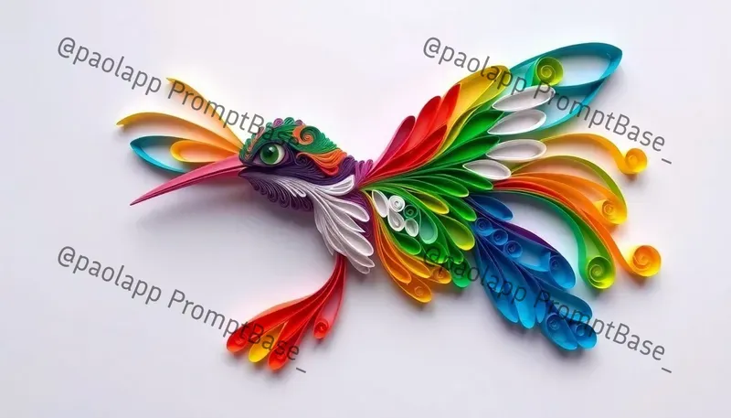 Vibrant Abstract Quilling Art
