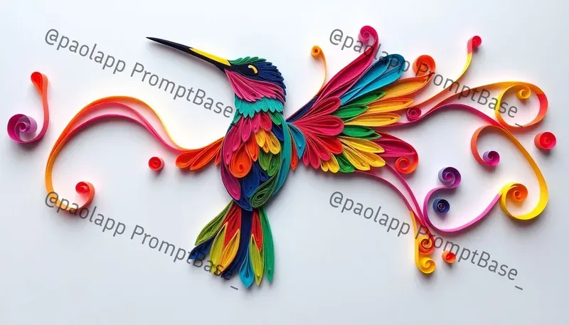 Vibrant Abstract Quilling Art