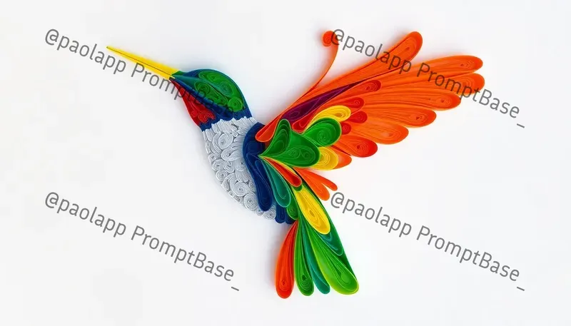 Vibrant Abstract Quilling Art