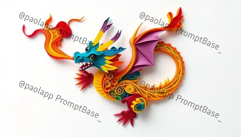 Vibrant Abstract Quilling Art
