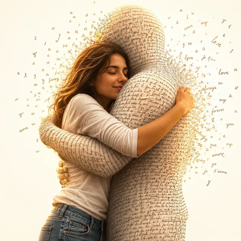 Hugging Words Art