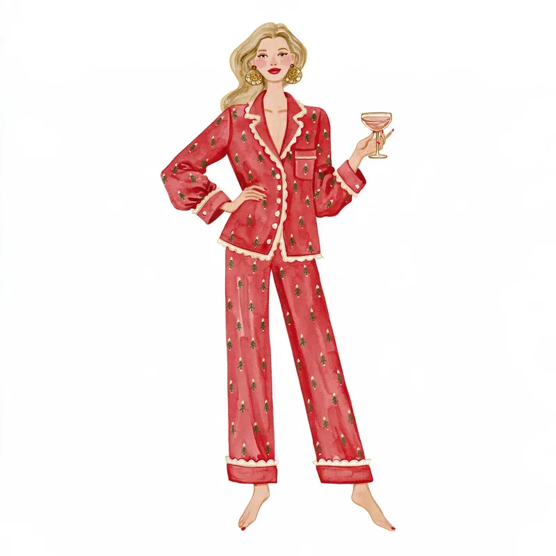 Christmas Pajama Party Watercolors