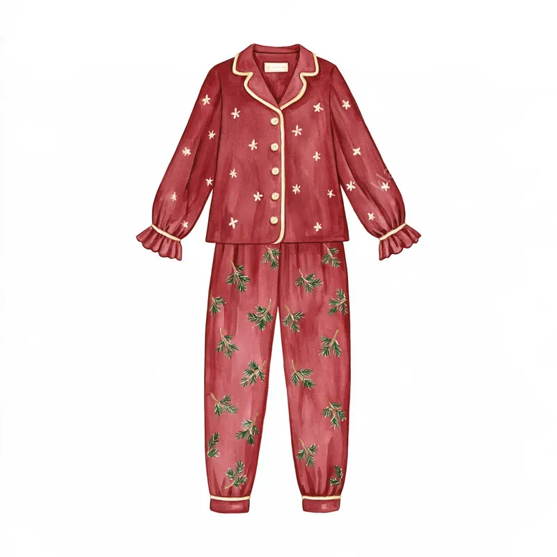 Christmas Pajama Party Watercolors