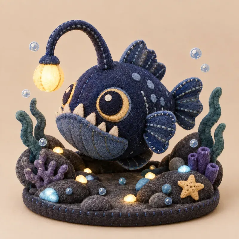 Ocean Depths Plushies Underwater Art