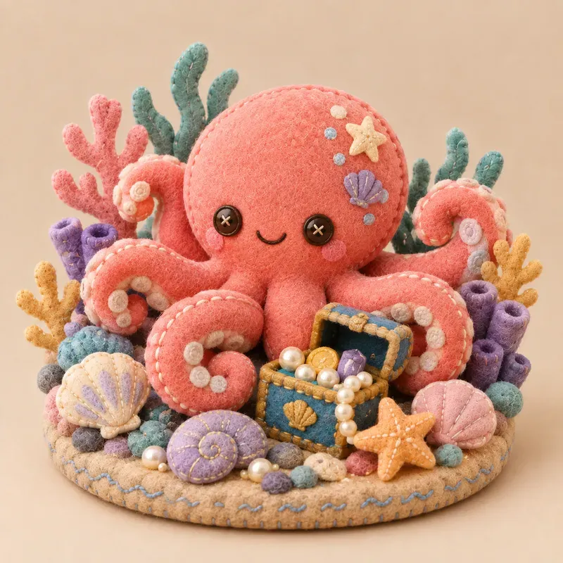 Ocean Depths Plushies Underwater Art